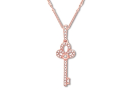 emmy london diamond key necklace