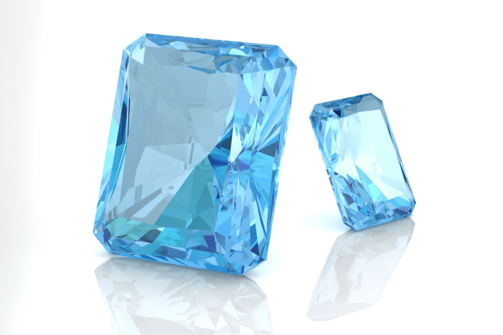 light aquamarine stone