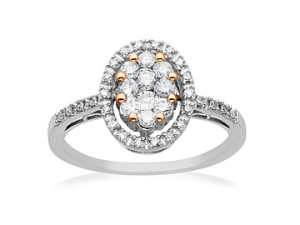 image of Diamond Ring in 10K White Gold
