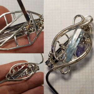 Pinch and lock wire wrapping