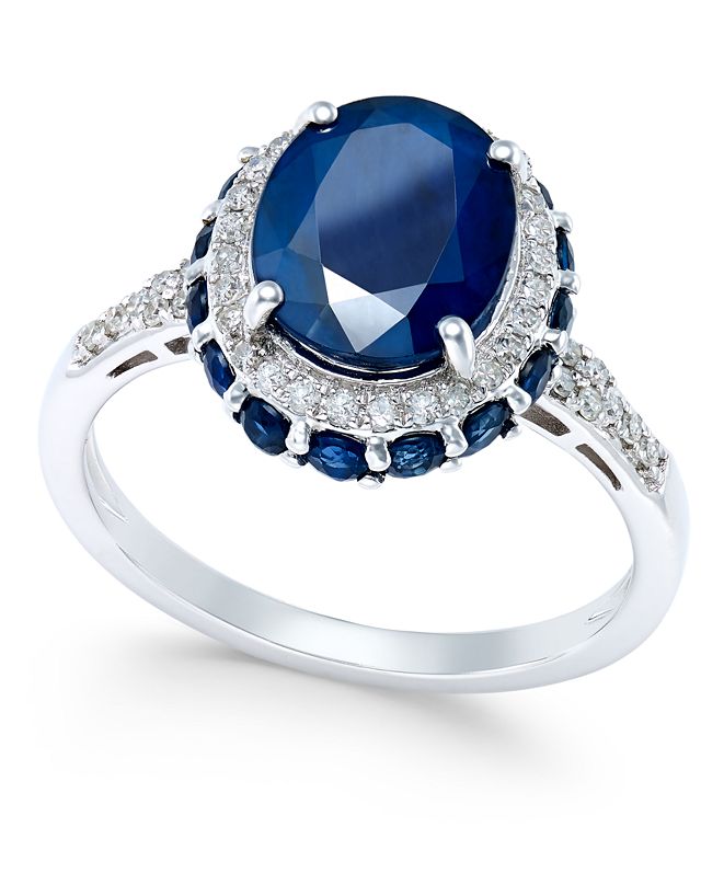Cushion Sapphire and Diamond Engagement Ring – www.igorman.com