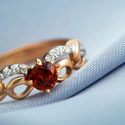 Image of Red Ruby ring with Diamond accents