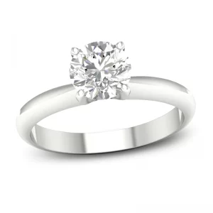 Image of Lab-Created Diamonds Solitaire Ring in 14K White Gold